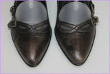 Escarpins SAN MARINA Cuir Gris Anthracite T 36 TBE