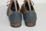 Derby Femme PIMKIE Simili Cuir Marron et Gris Foncé T 39 TBE