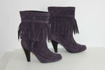 LES TROPEZIENNES Bottines Boos Daim Violet T 39 TBE