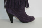 LES TROPEZIENNES Bottines Boos Daim Violet T 39 TBE