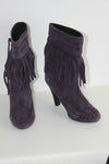 LES TROPEZIENNES Bottines Boos Daim Violet T 39 TBE