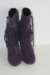 LES TROPEZIENNES Bottines Boos Daim Violet T 39 TBE