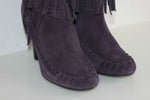 LES TROPEZIENNES Bottines Boos Daim Violet T 39 TBE