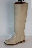 OSMOSE Bottes Cavalières  tout Cuir Ajouré Blanc Cassé T 36