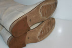 OSMOSE Bottes Cavalières  tout Cuir Ajouré Blanc Cassé T 36