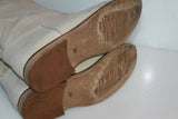 OSMOSE Bottes Cavalières  tout Cuir Ajouré Blanc Cassé T 36