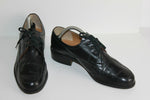VINTAGE Derby ANDRE Tout Cuir Noir T 41 TBE