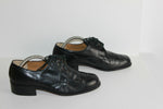 VINTAGE Derby ANDRE Tout Cuir Noir T 41 TBE