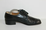VINTAGE Derby ANDRE Tout Cuir Noir T 41 TBE