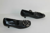 Escarpins MINELLI Cuir Noir Bouts Ronds T 36 TBE