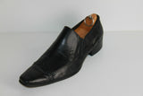 ALBERTO DONATONE Shoes Men Leather Black Made In Italy T 42 TBE