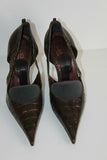 Escarpins Pointus OSMOSE Cuir Marron bronze Talons Aiguilles T 35 BE