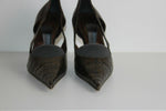 Escarpins Pointus OSMOSE Cuir Marron bronze Talons Aiguilles T 35 BE