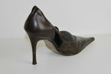 Escarpins Pointus OSMOSE Cuir Marron bronze Talons Aiguilles T 35 BE