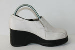 CHARLES & KEITH Derby  Compensés Cuir Blanc T 33 TBE
