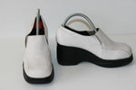 CHARLES & KEITH Derby  Compensés Cuir Blanc T 33 TBE