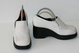CHARLES & KEITH Derby  Compensés Cuir Blanc T 33 TBE