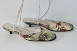 Escarpins Mules JB MARTIN Toile Imprimée T 38.5 TTBE