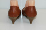 Escarpins ANDRE Cuir Marron Bouts Ronds T 37 TBE