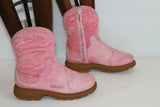 Bottines DIESEL Cuir et Fourrure Synthétique Rose T 35 BE