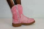 Bottines DIESEL Cuir et Fourrure Synthétique Rose T 35 BE