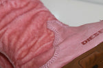 Bottines DIESEL Cuir et Fourrure Synthétique Rose T 35 BE
