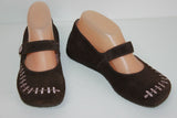 Ballerines à Sangles SAN MARINA Daim Marron T 37 TTBE