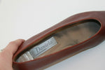 Escarpins DANIELA Boutique Cuir Marron façon Lézard Marron T 37.5 TTBE
