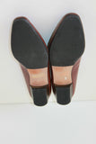 Escarpins DANIELA Boutique Cuir Marron façon Lézard Marron T 37.5 TTBE