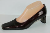 VINTAGE Escarpins NOUCHKA Tout Cuir Verni Prune T 37 IT / T 38 FR  TTBE