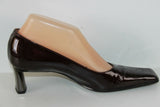 VINTAGE Escarpins NOUCHKA Tout Cuir Verni Prune T 37 IT / T 38 FR  TTBE