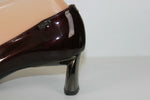 VINTAGE Escarpins NOUCHKA Tout Cuir Verni Prune T 37 IT / T 38 FR  TTBE