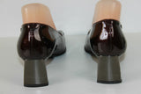 VINTAGE Escarpins NOUCHKA Tout Cuir Verni Prune T 37 IT / T 38 FR  TTBE