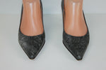 Escarpins ELEGANCE PARIS Tout Cuir Gris Petits Talons T 36 TBE