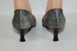 Escarpins ELEGANCE PARIS Tout Cuir Gris Petits Talons T 36 TBE