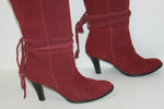Bottes à Talons Daim Pourpre T 41 TTBE