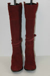 Bottes à Talons Daim Pourpre T 41 TTBE