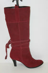 Bottes à Talons Daim Pourpre T 41 TTBE