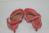 Escarpins GLORIA BELLI Cuir et Tissu Rose T 37 TBE