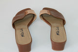 Escarpins Mules MIA LULU Tout cuir Marron Bicolore T 37 BE