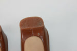 Escarpins Mules MIA LULU Tout cuir Marron Bicolore T 37 BE