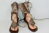 Spartiates SAINT GALANT Simili Cuir Bronze Très Origininales T 41 TBE