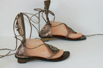 Spartiates SAINT GALANT Simili Cuir Bronze Très Origininales T 41 TBE
