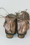 Spartiates SAINT GALANT Simili Cuir Bronze Très Origininales T 41 TBE