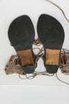 Spartiates SAINT GALANT Simili Cuir Bronze Très Origininales T 41 TBE