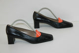Escarpins NACHO RIVIERA Tout Cuir Noir T 40.5 TBE