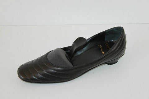 Escarpins HEYRAUD Tout Cuir Matelassé Noir T 36 TBE