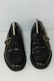 VINTAGE BELLOW Derby à Boucles Tout Cuir Noir T 40 TBE