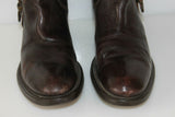 Bottes Cavalières TREMP Cuir Brodé Marron Foncé  T 36 BE