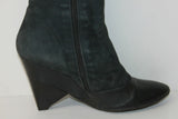 VINTAGE ACCESSOIRES DIFFUSION Bottes Daim Gris Talons Originaux T 39 BE